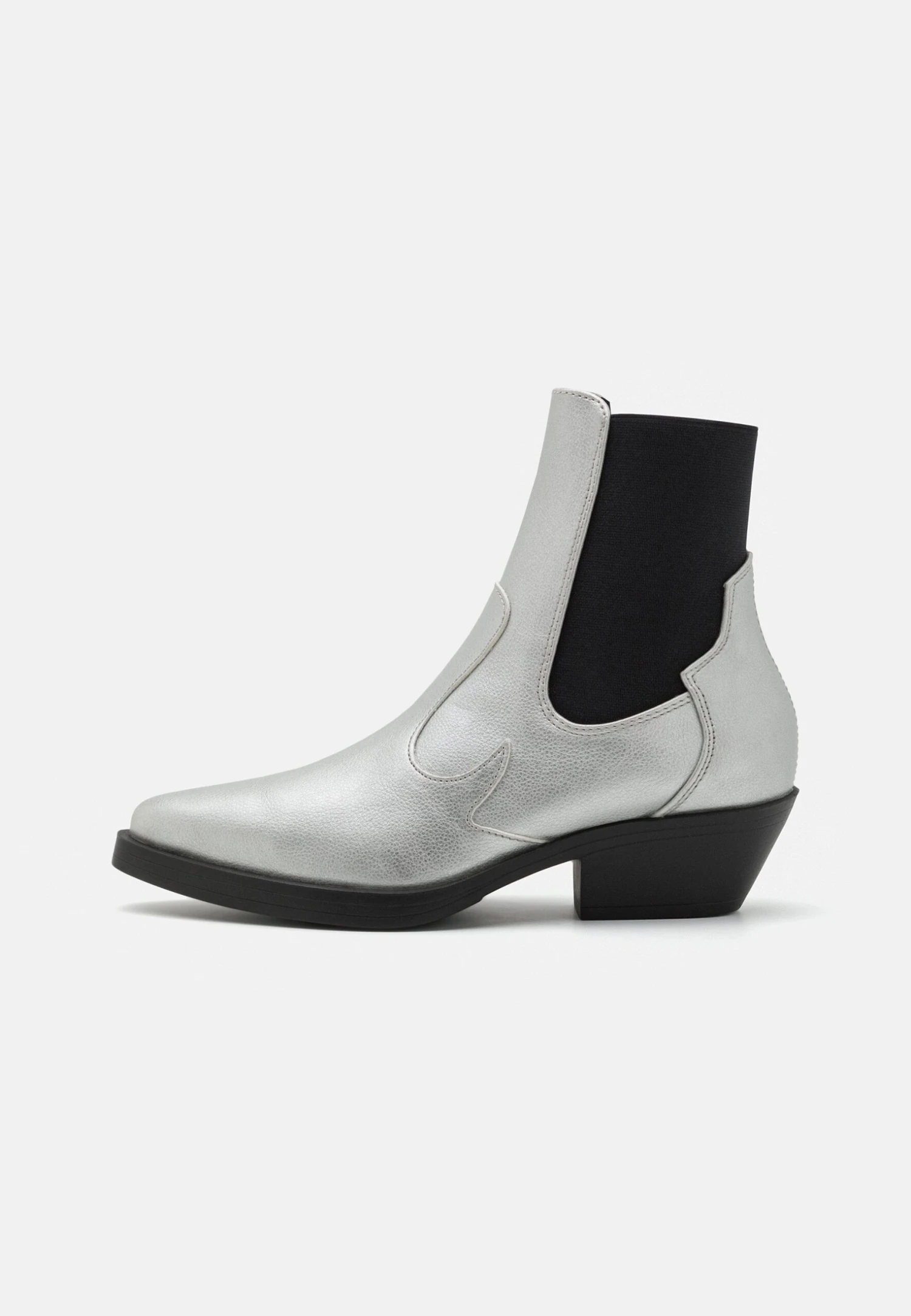 ONLY Shoes Onlbronco Short - Santiags - Silver 4 ONLY Shoes Onlbronco Short - Santiags - Silver – Image 2