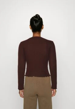 TOM TAILOR Denim Cozy Seam Details - T-Shirt À Manches Longues - Bitter Chocolate -Next Soldes da1a4a5232704bc9b9c56f0d1eb4e987