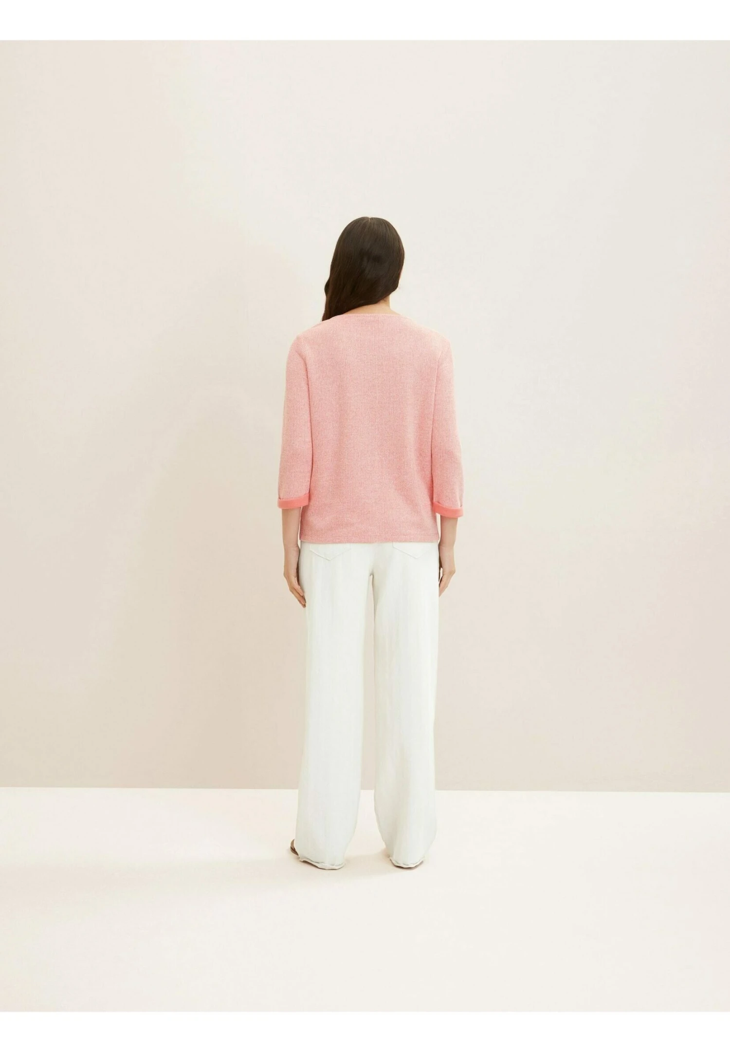 Tom Tailor Pullover - Smooth Papaya Red Melange 5 Tom Tailor Pullover - Smooth Papaya Red Melange – Image 3