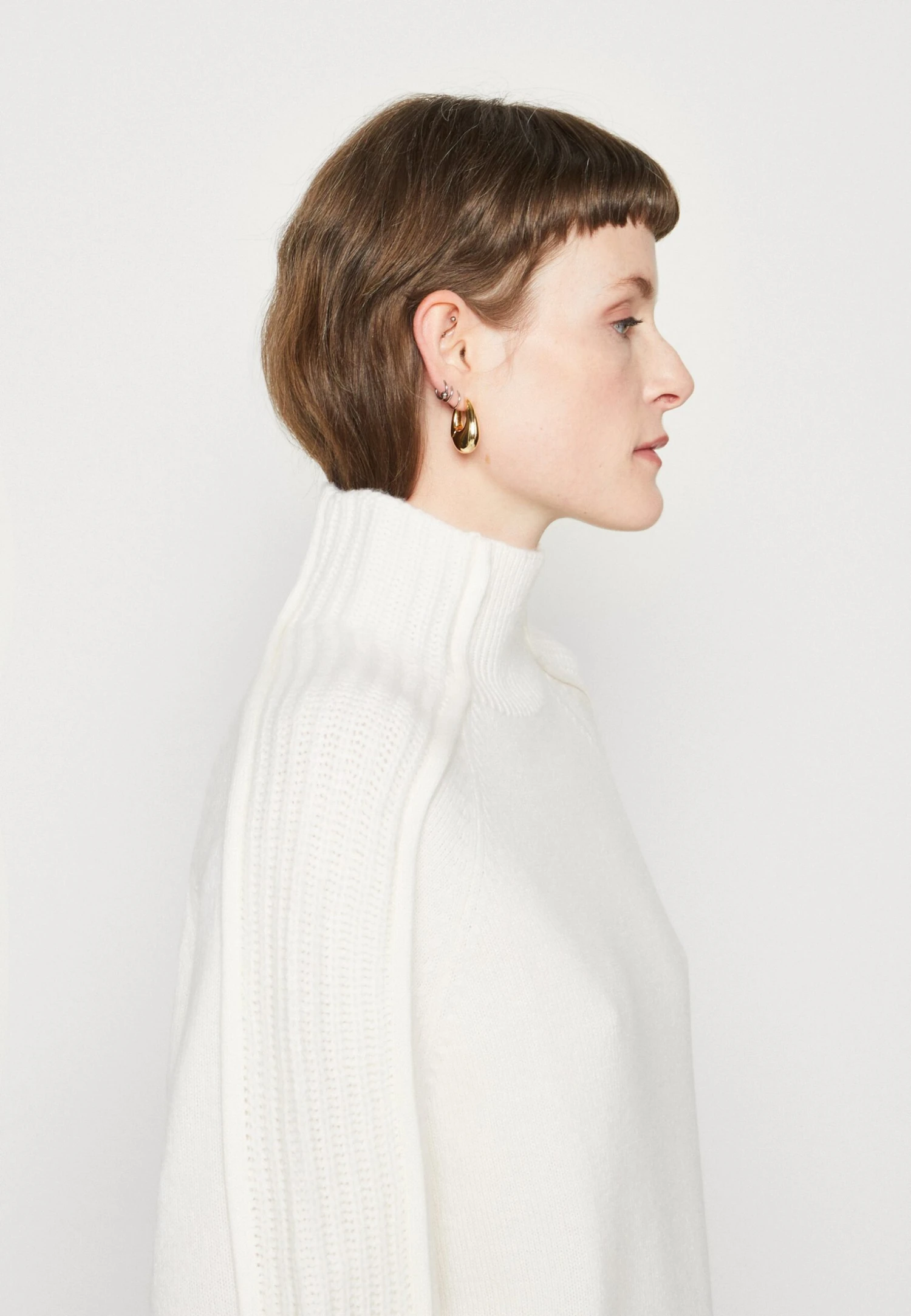 Calvin Klein Mock Neck Sweater - Pullover - Vanilla Ice 6 Calvin Klein Mock Neck Sweater - Pullover - Vanilla Ice – Image 4