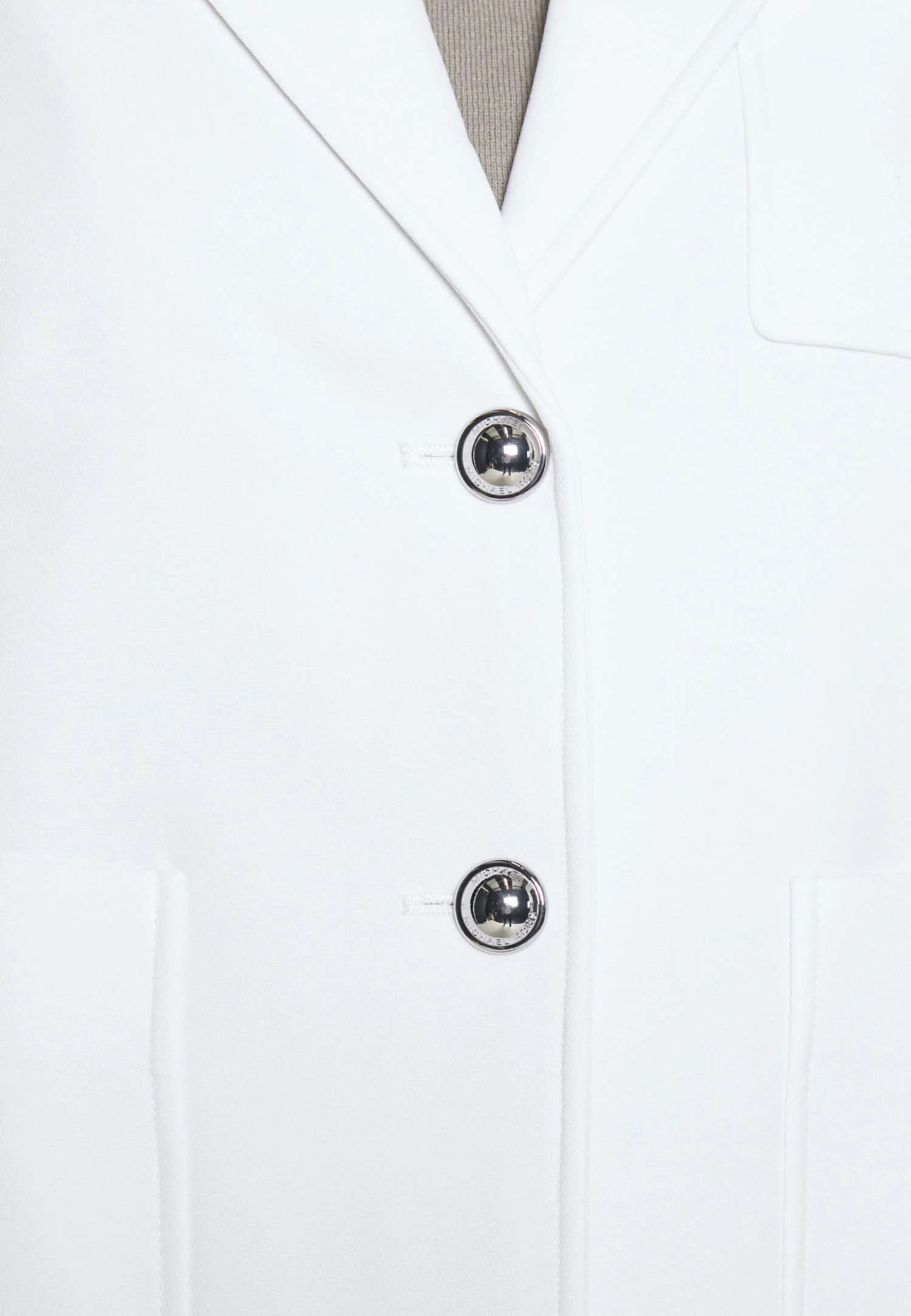 MICHAEL Michael Kors Patch Fitted Blazer - Blazer - White 8 MICHAEL Michael Kors Patch Fitted Blazer - Blazer - White – Image 6