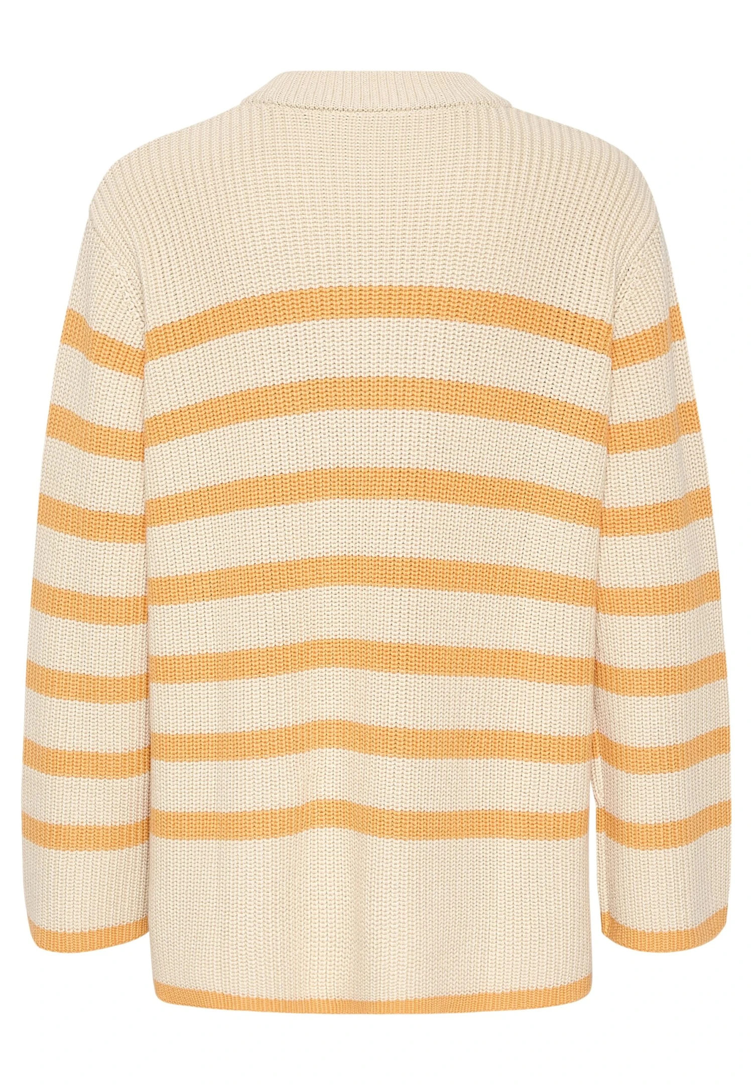 Kaffe Kacilla - Pullover - Sand Dollar Mock Orange Stripe 8 Kaffe Kacilla - Pullover - Sand Dollar Mock Orange Stripe – Image 6