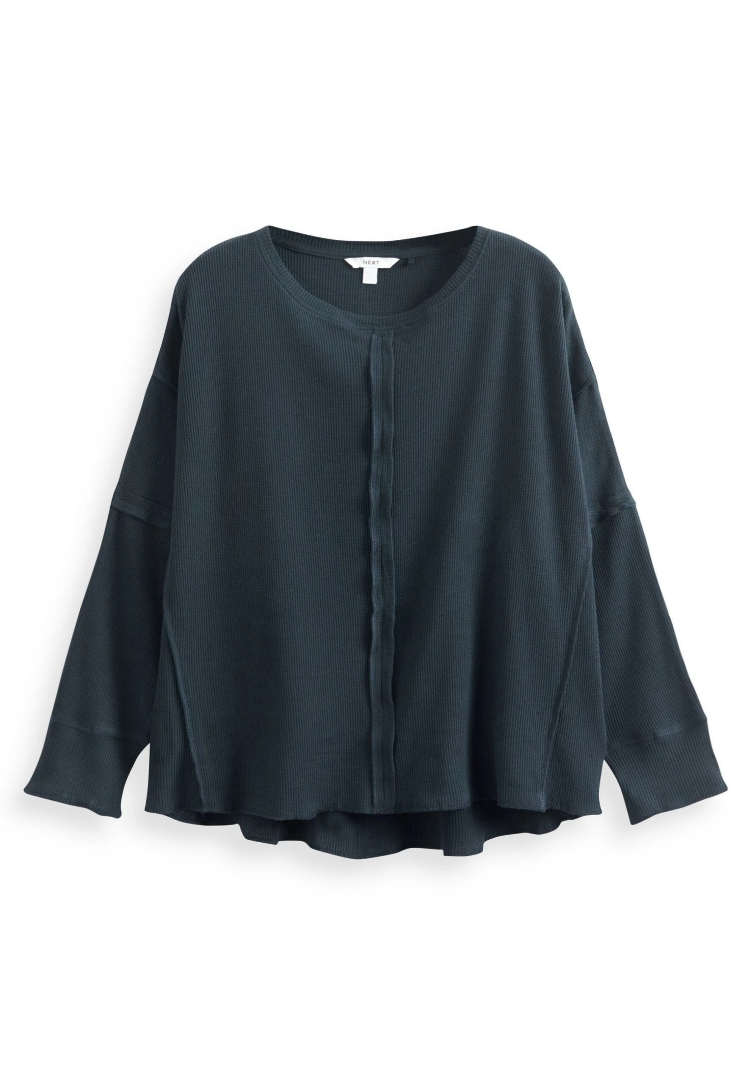 Next Long Sleeve Seam Detail Texture Standard - Pullover - Navy Blue 5 Next Long Sleeve Seam Detail Texture Standard - Pullover - Navy Blue – Image 3