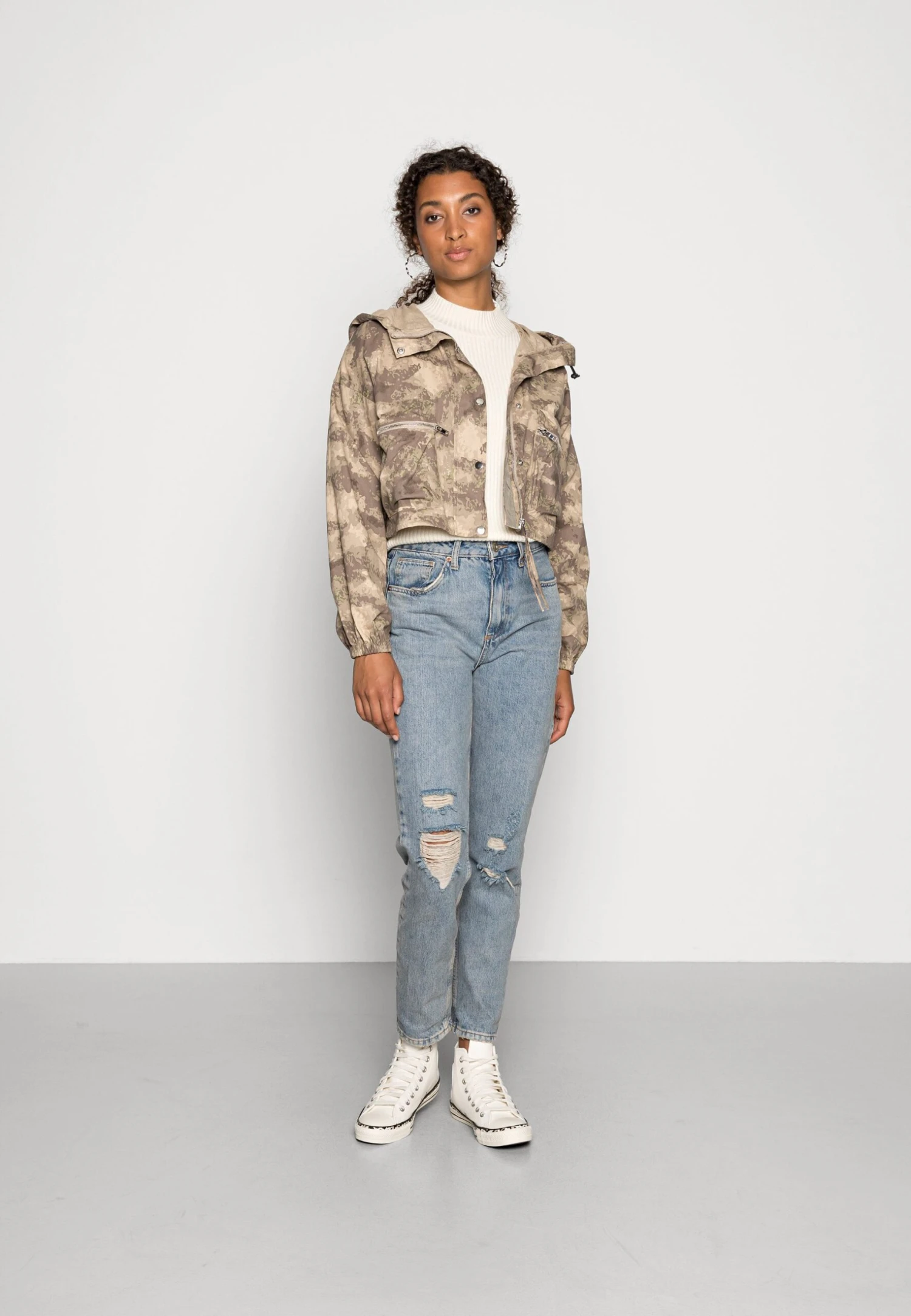 ONLY Katia Ls Highneck - Pullover - Off White 4 ONLY Katia Ls Highneck - Pullover - Off White – Image 2