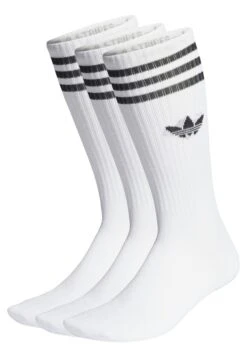 Adidas Originals Solid Crew 3 Pack - Chaussettes - White