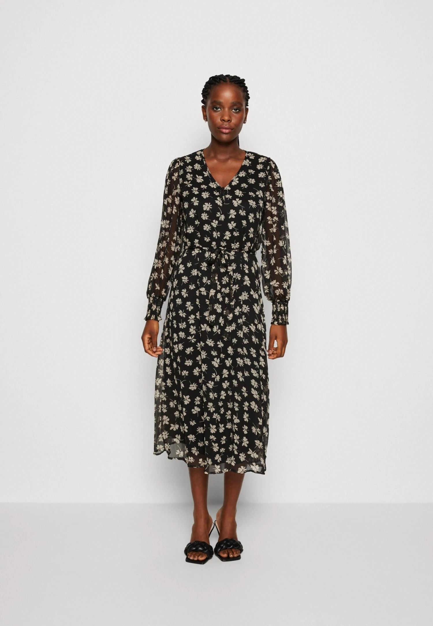 Vero Moda Vmpica V Neck Dress - Robe De Jour - Black/Pica 3 Vero Moda Vmpica V Neck Dress - Robe De Jour - Black/Pica