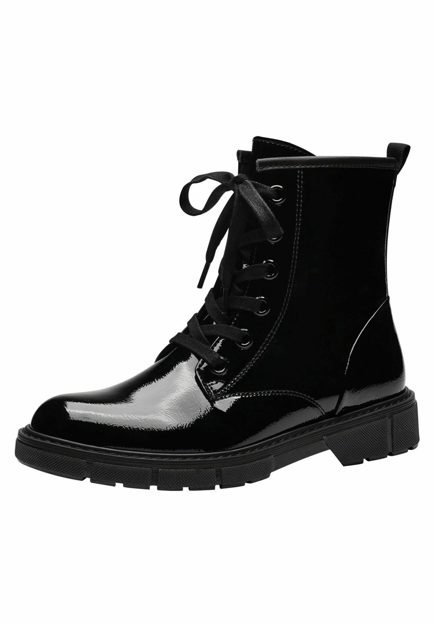 Marco Tozzi Bottines À Plateau - Black Patent 4 Marco Tozzi Bottines À Plateau - Black Patent – Image 2