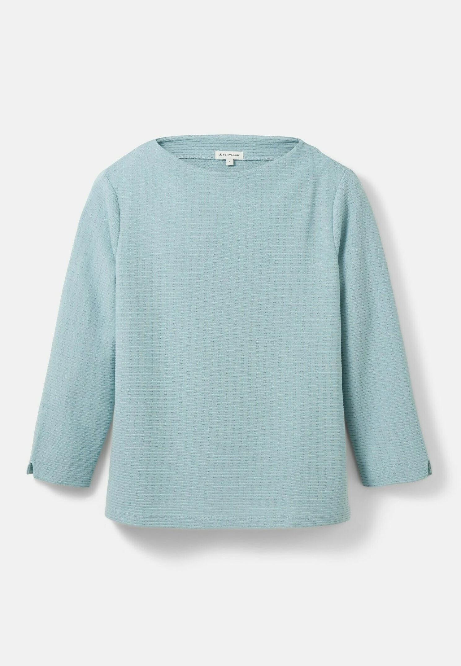 Tom Tailor Mit Ottoman Struktur - T-Shirt À Manches Longues - Tourmaline 10 Tom Tailor Mit Ottoman Struktur - T-Shirt À Manches Longues - Tourmaline – Image 8