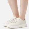 Calvin Klein Raised Cupsole Lace Up - Baskets Basses - Dark Ecru -Next Soldes def787f7d6a04b48b98377093e759ce2