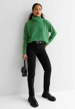 New Look Roll Neck Boxy - Pullover - Green 7 New Look Roll Neck Boxy - Pullover - Green -Next Soldes df2d516266304b769c9add0708cd212d