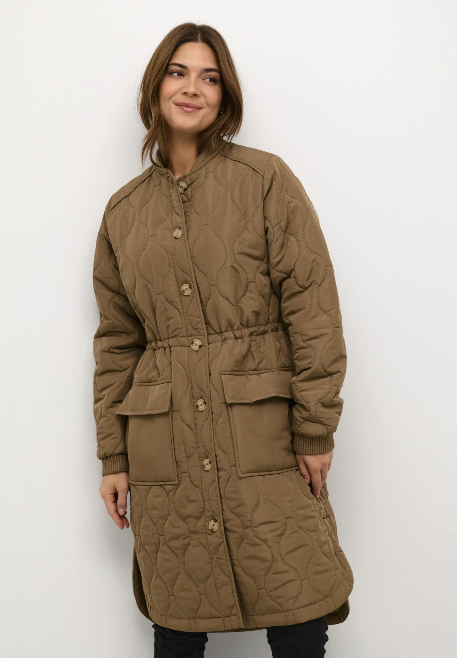 Kaffe Manteau D'Hiver - Shitake 3 Kaffe Manteau D'Hiver - Shitake