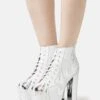 Jeffrey Campbell Lita Flame - Boots À Talons - White/Silver -Next Soldes e00abb607b7349099695f06a5b651661