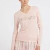Guess Mit Strass-Frontlogo - Pullover - Hellrose -Next Soldes e014293be7354e4facdf8cec0ad855d7