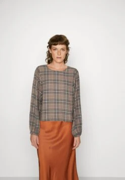 Esmé Studios Ellie Balloon Sleeve Blouse - T-Shirt À Manches Longues - Charcoal