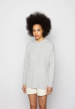 Pieces Pcmolly - Sweat À Capuche - Light Grey