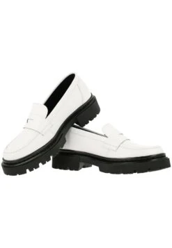 Bullboxer Mocassins - White Black -Next Soldes e1390d221113469388032736184cba89