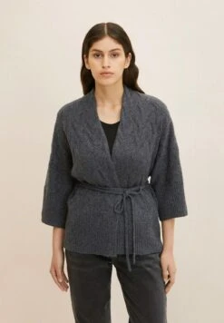 Tom Tailor Gebundener - Gilet - Evident Anthracite Melange