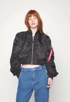 Alpha Industries Boxy - Blouson Bomber - Black -Next Soldes e1fcc0fcb82c4d6986c630883680f001