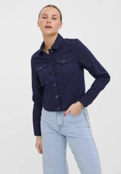 Vero Moda Vmhotsoya Ls Color - Veste En Jean - Navy Blazer
