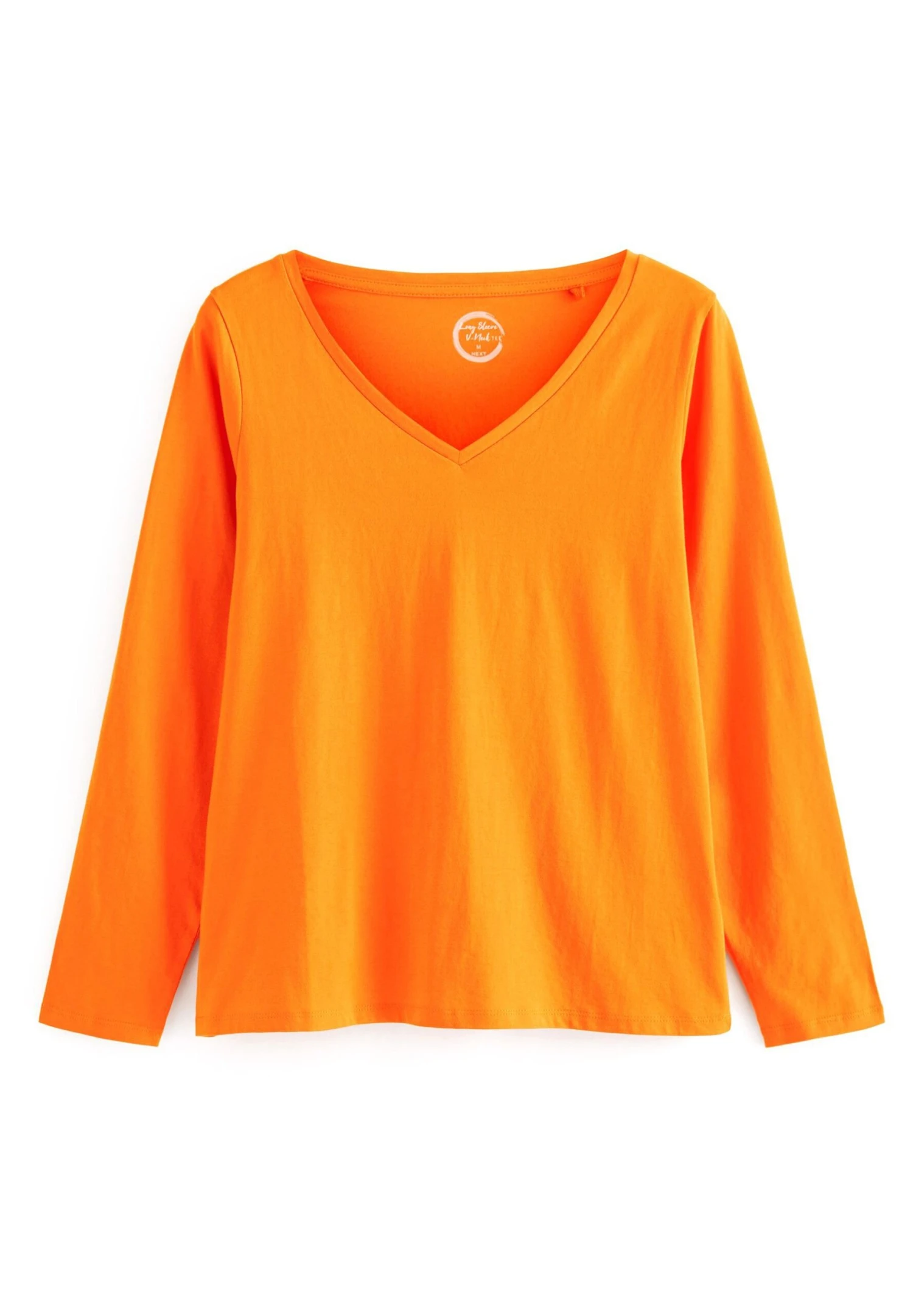 Next Long Sleeve V-Neck Top Standard - T-Shirt À Manches Longues - Orange 6 Next Long Sleeve V-Neck Top Standard - T-Shirt À Manches Longues - Orange – Image 4