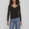 Vila Vichikka V-Neck - T-Shirt À Manches Longues - Black 2 Vila Vichikka V-Neck - T-Shirt À Manches Longues - Black -Next Soldes e3c2bb0c12584a7e9ccd33d94995267b