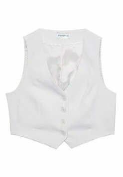 Stradivarius Kurze Basic - Veste Sans Manches - White 14 Stradivarius Kurze Basic - Veste Sans Manches - White -Next Soldes e4959a9a64c943efb1eabffd8c4f3f38