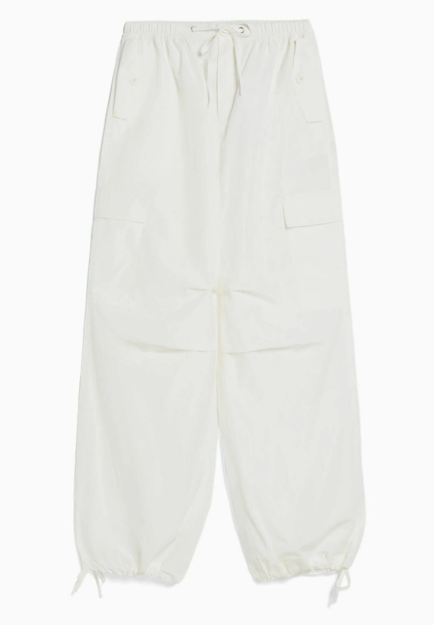BERSHKA Parachute - Pantalon Cargo - Off White 7 BERSHKA Parachute - Pantalon Cargo - Off White â Image 5