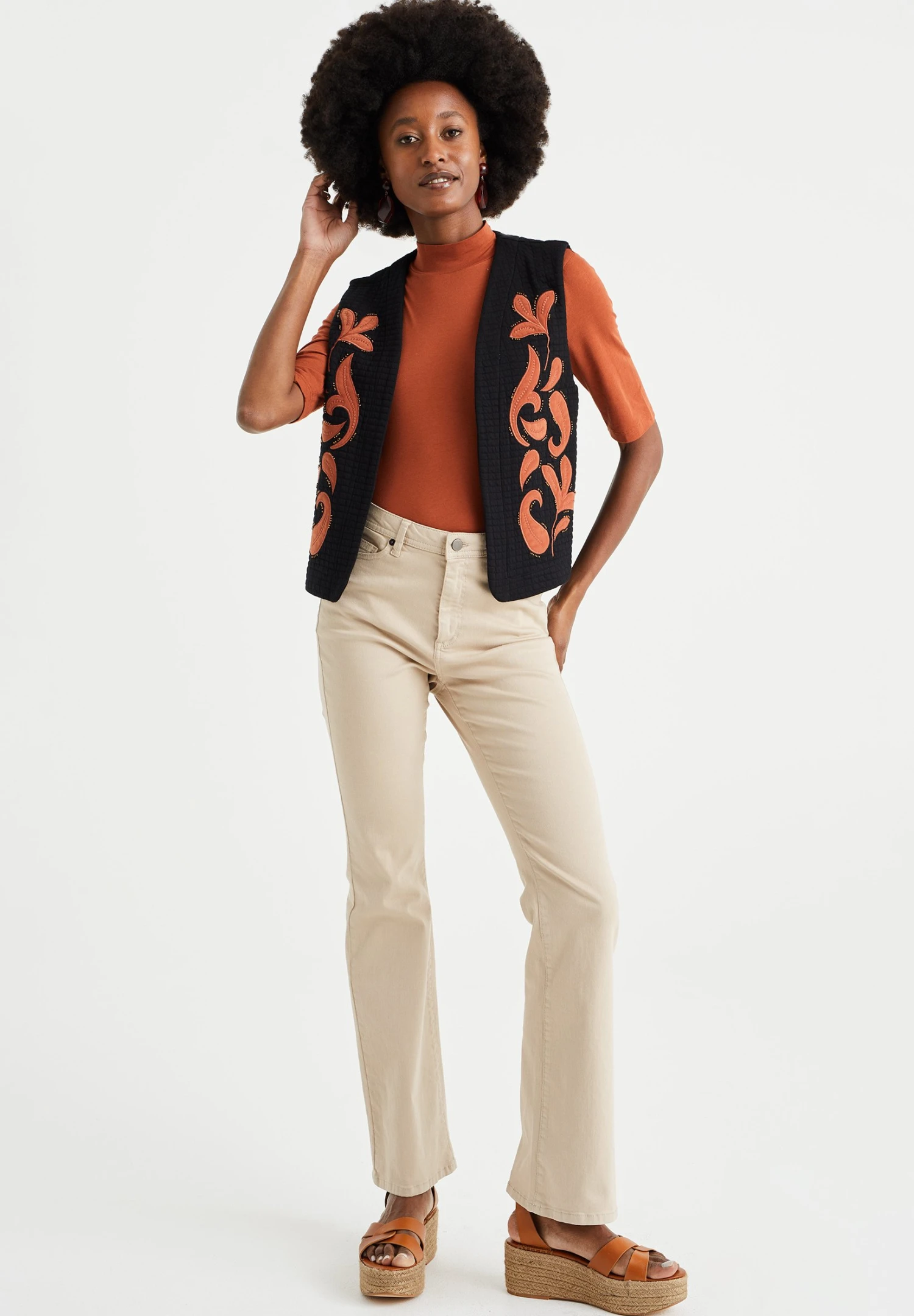 WE FASHION Met Embroidery - Veste Sans Manches - Black 4 WE FASHION Met Embroidery - Veste Sans Manches - Black â Image 2