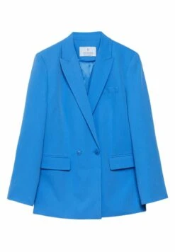 Stradivarius Straight Fit - Manteau Court - Mottled Light Blue -Next Soldes e68f2cab8f82433a838e42909e2ada65