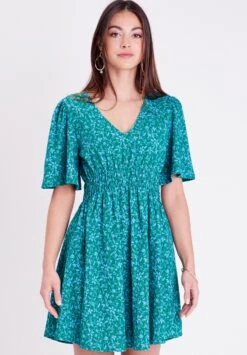 Gesmoktes Patinen - Robe De Jour - Vert