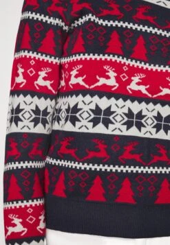 ONLY Onlxmas Comfy Deer - Pullover - Night Sky/Cloud Dancer/Chili Pepper -Next Soldes e74add2ab5ca4be3817ea82b09ee01a0