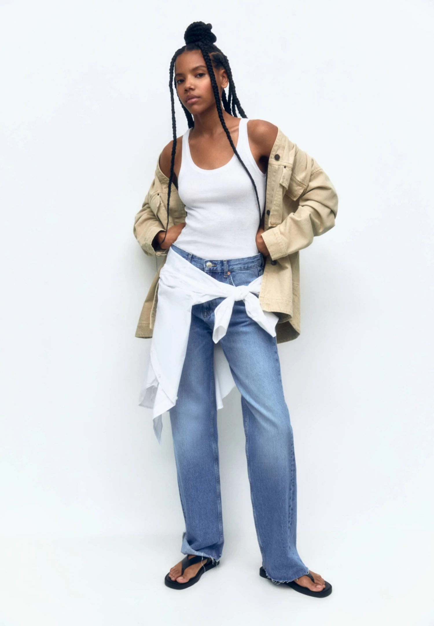 PULL & BEAR Basic - Veste Légère - Sand 4 PULL & BEAR Basic - Veste Légère - Sand – Image 2