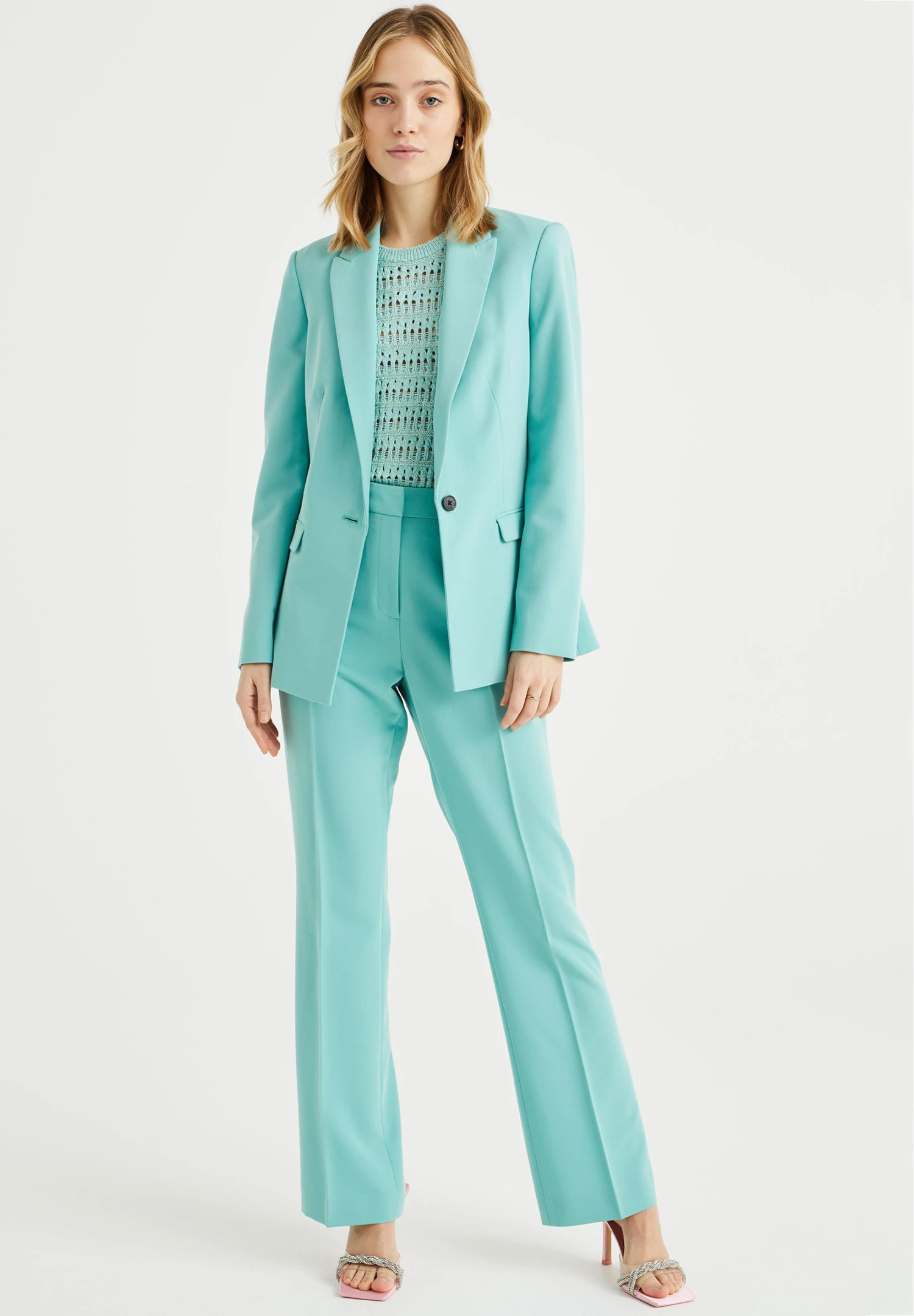 WE FASHION Nauwsluitende - Marly - Blazer - Blue 4 WE FASHION Nauwsluitende - Marly - Blazer - Blue – Image 2