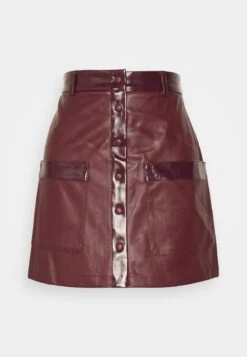 Staud Paper Skirt - Minijupe - Plum -Next Soldes e9039342f6764fbeb2a6b53e50cc6115