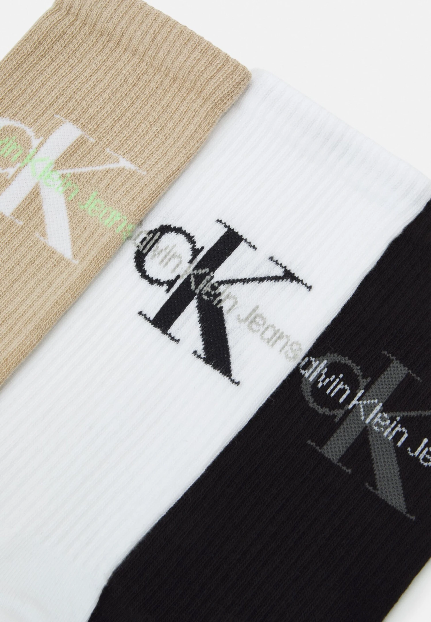 CALVIN KLEIN UNDERWEAR Unisex 3 Pack - Chaussettes - Black/White 4 CALVIN KLEIN UNDERWEAR Unisex 3 Pack - Chaussettes - Black/White – Image 2