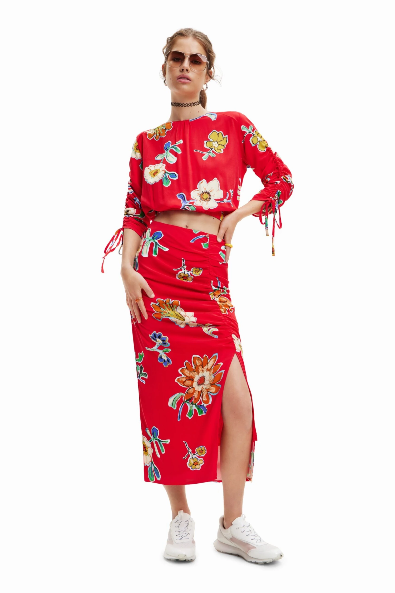 Desigual Blus Landi - T-Shirt À Manches Longues - Carmin 4 Desigual Blus Landi - T-Shirt À Manches Longues - Carmin – Image 2