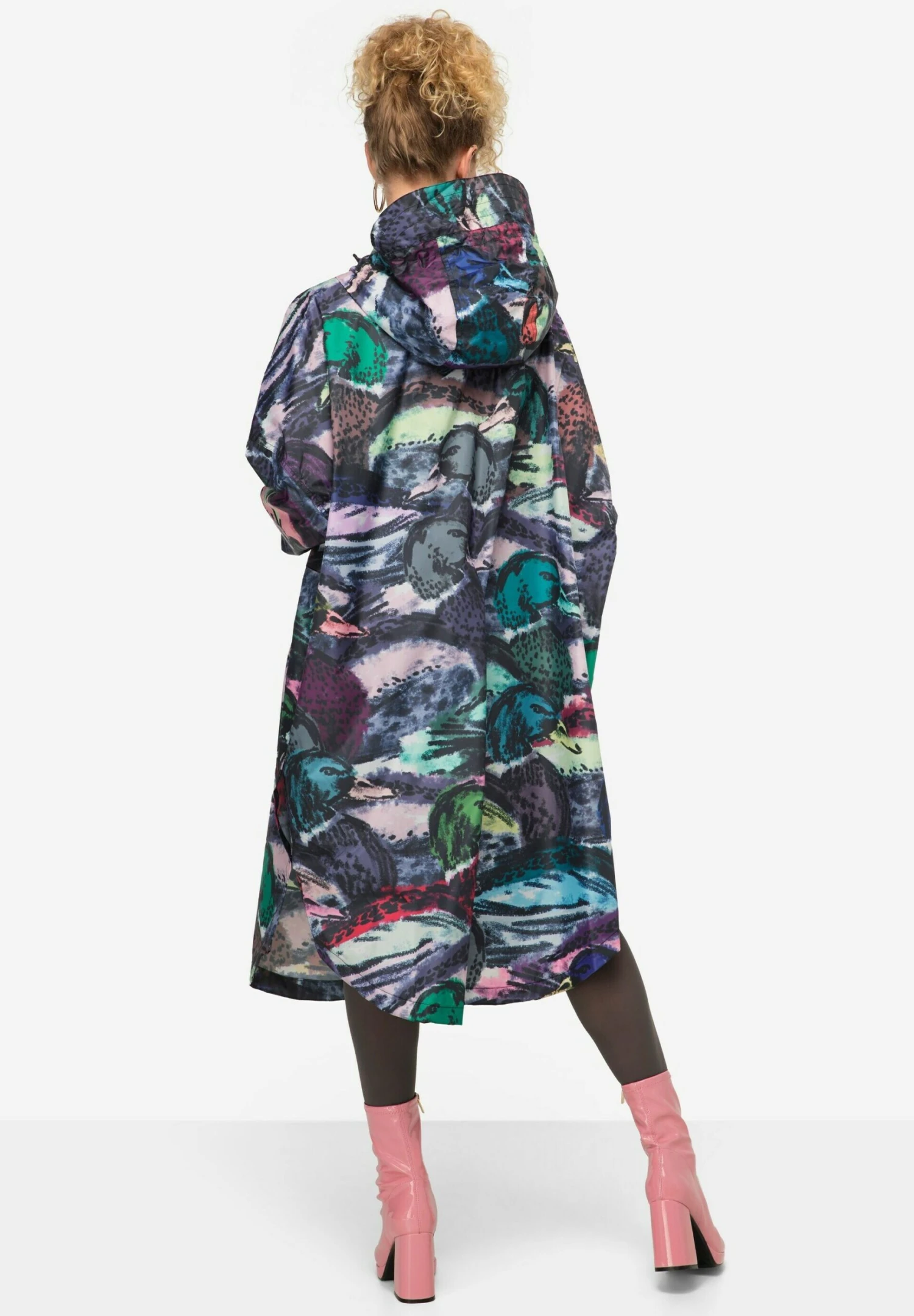 Regencape Unisex 3X-Funktion Print Kapuze Zipper Langarm - Manteau Court - Marine 5 Regencape Unisex 3X-Funktion Print Kapuze Zipper Langarm - Manteau Court - Marine – Image 3