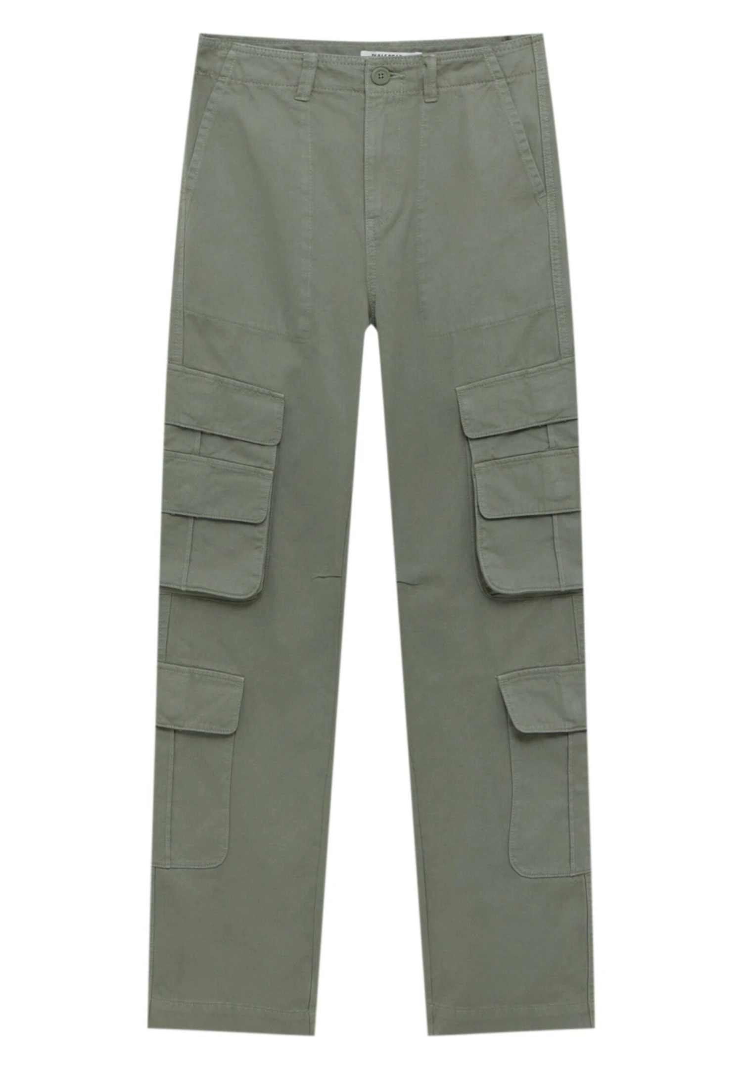 PULL & BEAR Basic With Multiple Pockets - Pantalon Cargo - Green 9 PULL & BEAR Basic With Multiple Pockets - Pantalon Cargo - Green – Image 7