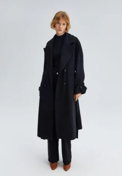 Double Breasted - Trench - Black -Next Soldes ea8a5cbed6dc46a78e4f9df05976ae43