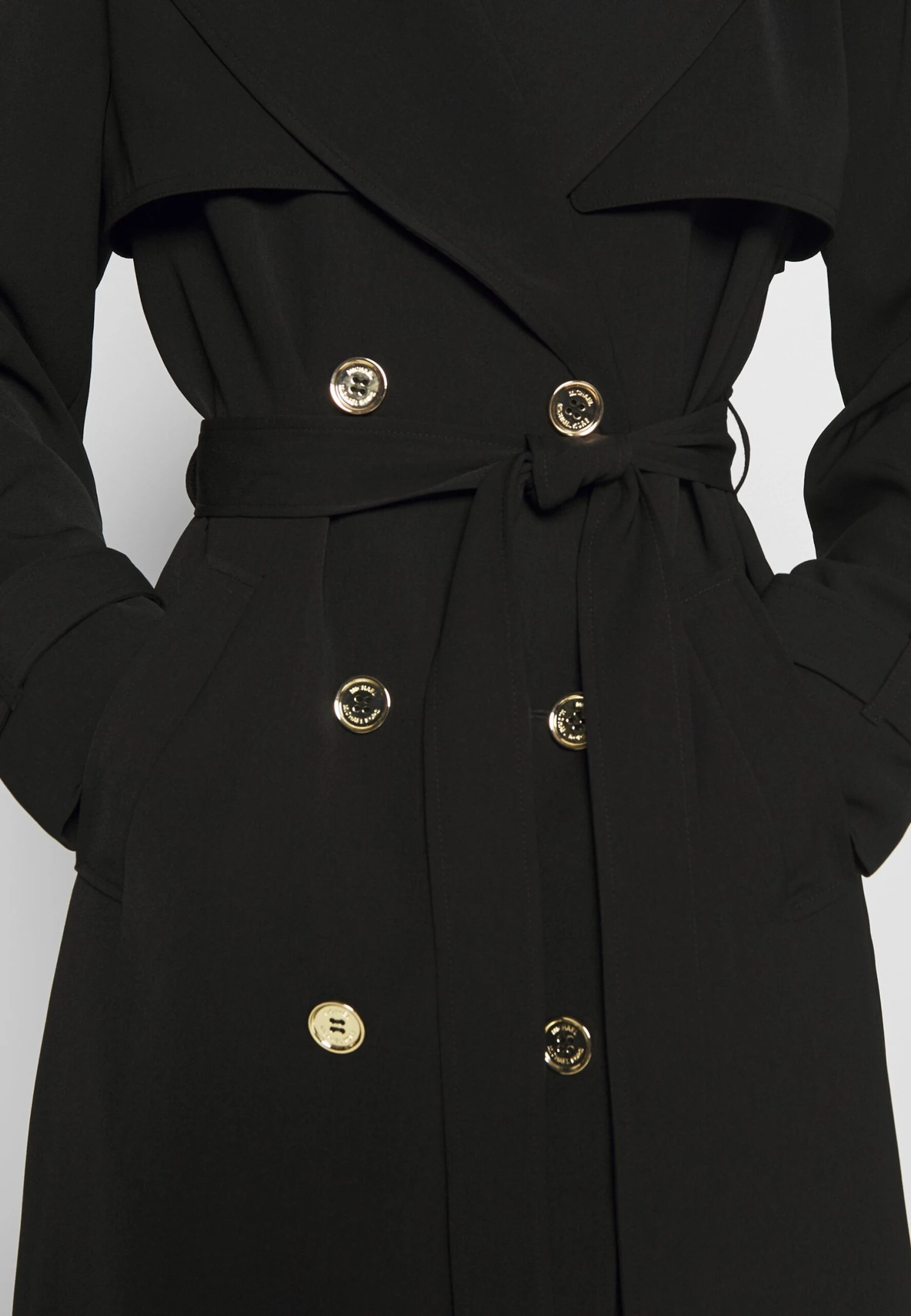MICHAEL Michael Kors Drapy - Trench - Black 11 MICHAEL Michael Kors Drapy - Trench - Black – Image 9