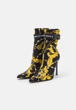 Versace Jeans Couture Bottines À Talons Hauts - Black/Gold -Next Soldes eb7141d671dd44a5873187fde4fa78e9
