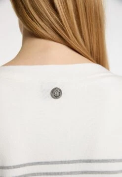 Dreimaster Gilet - Wollweiss Grau Melange -Next Soldes ebb8e0f40c95415caddc4c336fd46d8d