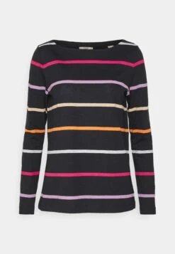 ESPRIT Slub - T-Shirt À Manches Longues - Black