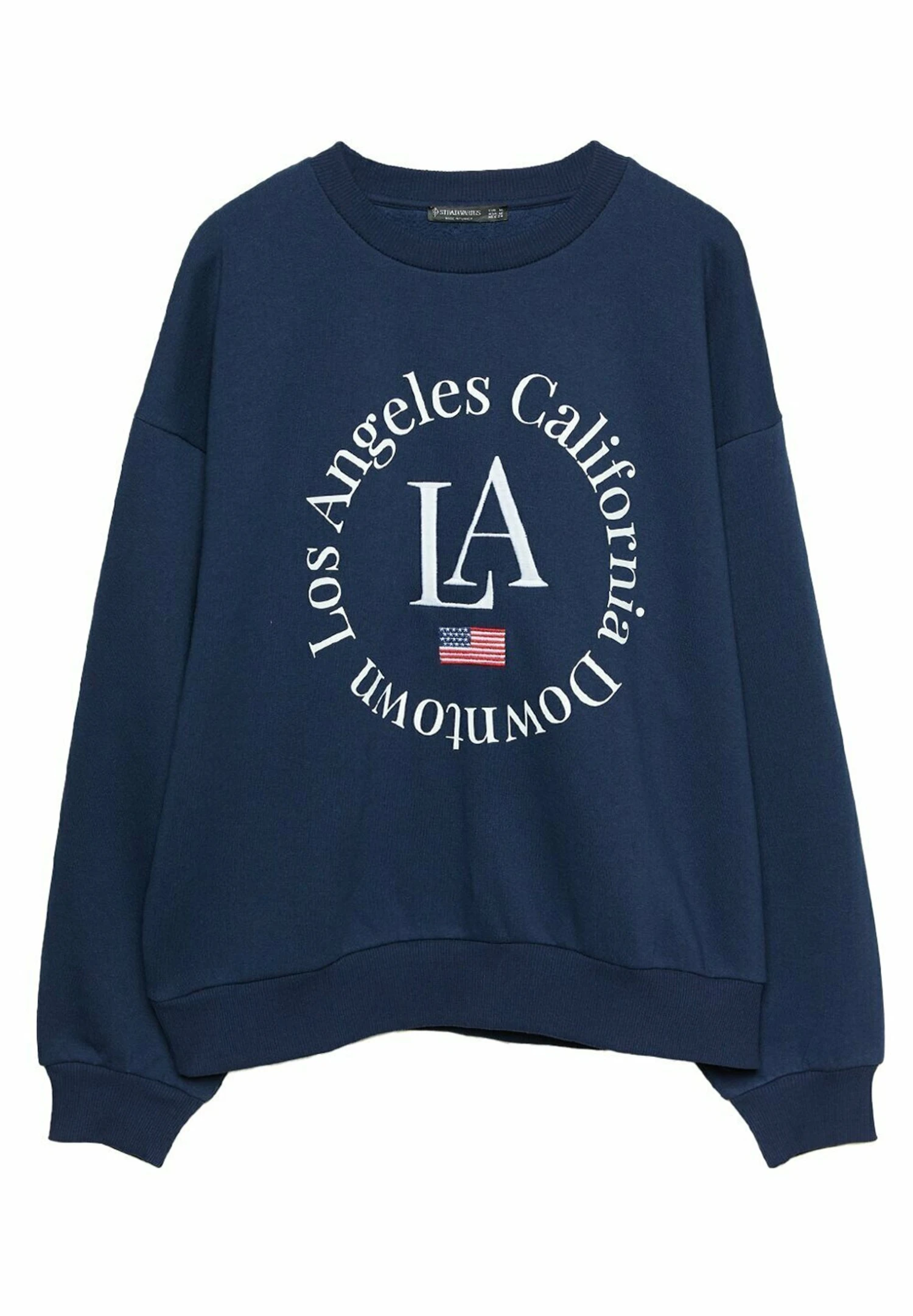 Stradivarius Oversize-Mit Stickerei 02501608 - Sweatshirt - Dark Blue 7 Stradivarius Oversize-Mit Stickerei 02501608 - Sweatshirt - Dark Blue – Image 5