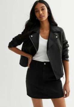 Meilleures ventes 23 New Look Look Quilted Biker - Veste En Similicuir - Black