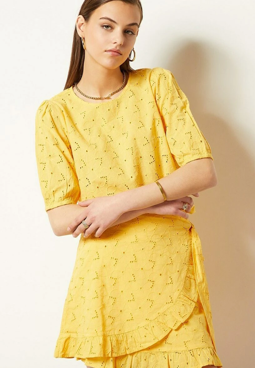 ETAM Cassie - Jupe Portefeuille - Jaune 3 ETAM Cassie - Jupe Portefeuille - Jaune