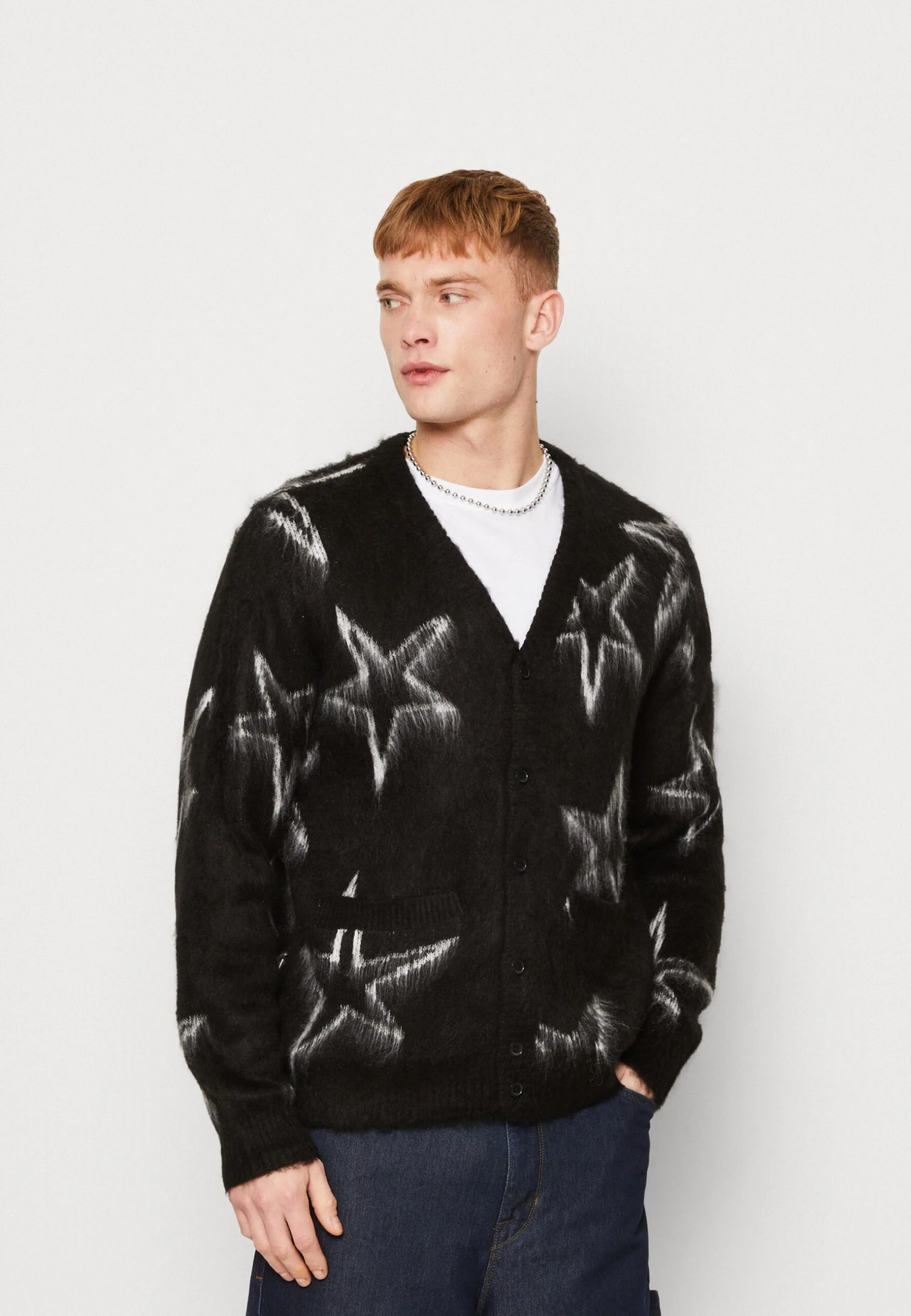 Obey Clothing Slint Cardigan Unisex - Gilet - Black Multi 3 Obey Clothing Slint Cardigan Unisex - Gilet - Black Multi