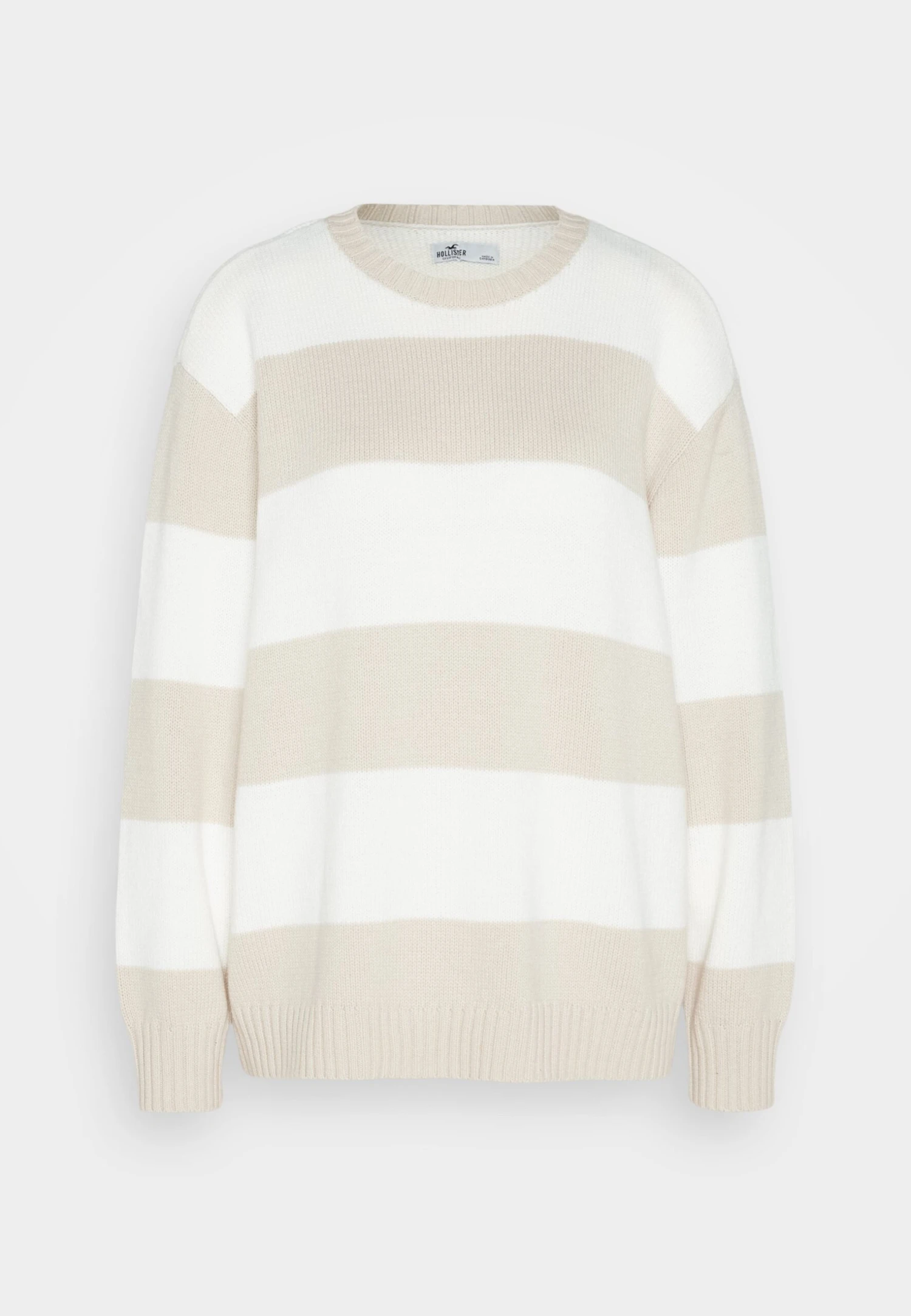 Hollister Co. Crew Sweater Stripes - Pullover - Oatmeal 7 Hollister Co. Crew Sweater Stripes - Pullover - Oatmeal – Image 5