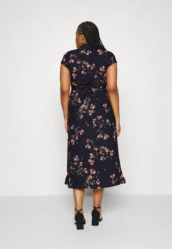 Vero Moda Curve Vmnewhallie S/S Tie Exp Cur - Robe Chemise - Night Sky -Next Soldes f0d4b944f0a14fc0a6f3b08f2af53b52