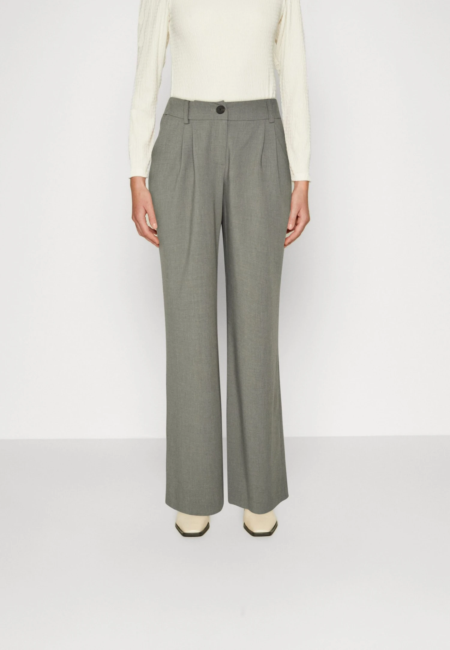 Modström Benny Pants - Pantalon Classique - Grey Melange 3 Modström Benny Pants - Pantalon Classique - Grey Melange